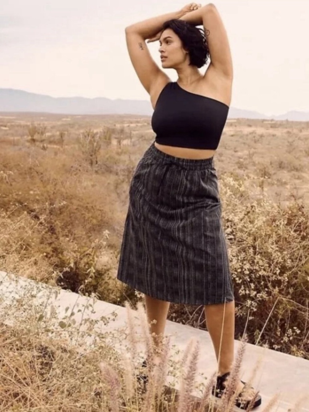 Athleta Arrival Skirt Amara Stripe